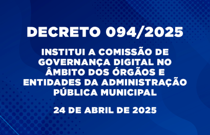 CRIAÇÃO DA COMISSÃO DE GOVERNANÇA DIGITAL