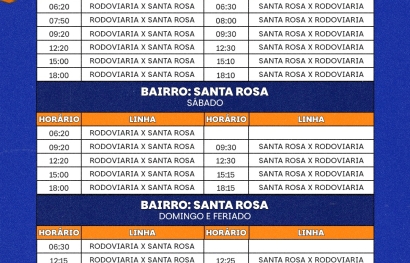Confira o Horário do Laranjinha